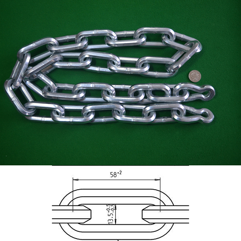 Xích thép hợp kim lục giác 10mm (Mạ kẽm thân thiện với môi trường)